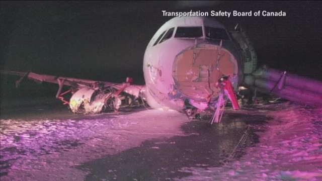 Samolot linii Air Canada z 132 osobami na pokładzie wypadł z pasa startowego na lotnisku Halifax w Kanadzie.