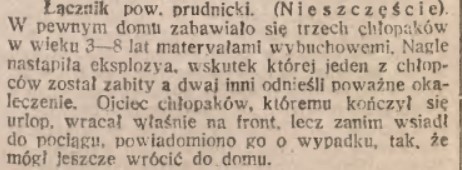 Wiadomości sprzed 100 lat niewiele różniły się od...