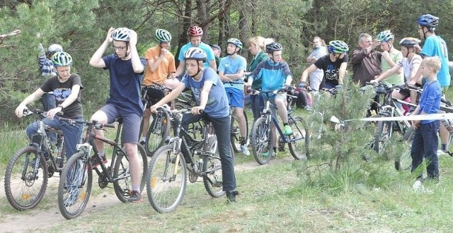 Na starcie stanęło ponad 80 młodych rowerzystów z terenu gminy Daleszyce.