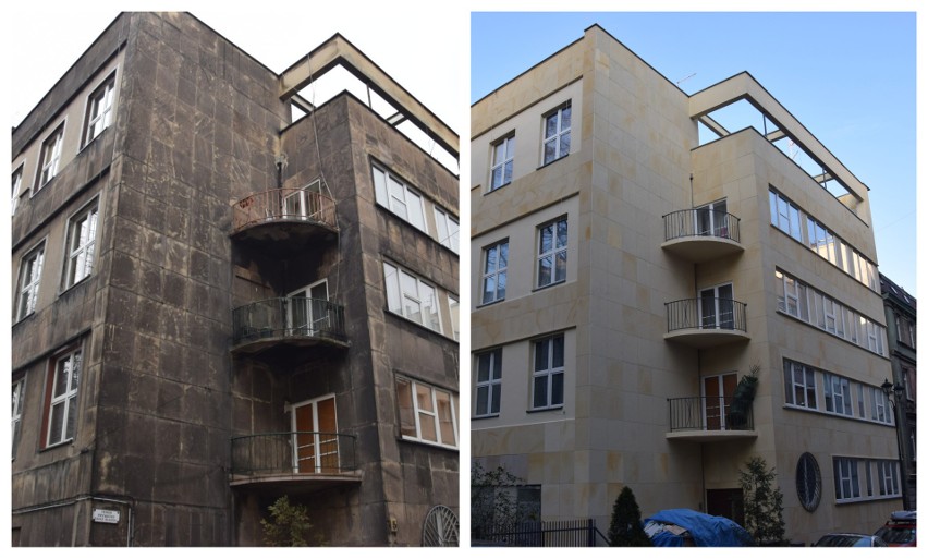 Gmach przy Kobylińskiego 5 w Katowicach przed i po renowacji...