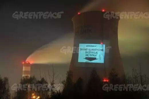 Protest Greenpeace w Rybniku