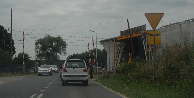 Budowany węzeł Parłówko na trasie nad morze.