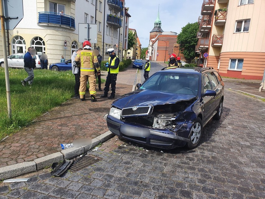 Wypadek w Białogardzie. Zderzyły się dwa auta [zdjęcia]