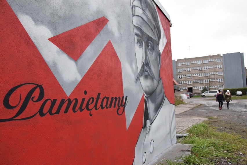 Mural patriotyczny w Kluczborku