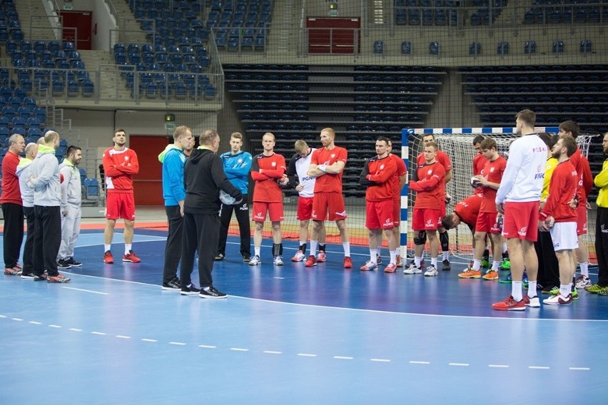 Piłkarze ręczni trenowali w Tauron Arenie Kraków [ZDJĘCIA]