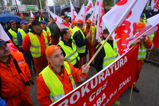 Protest pod siedzibą GOAP