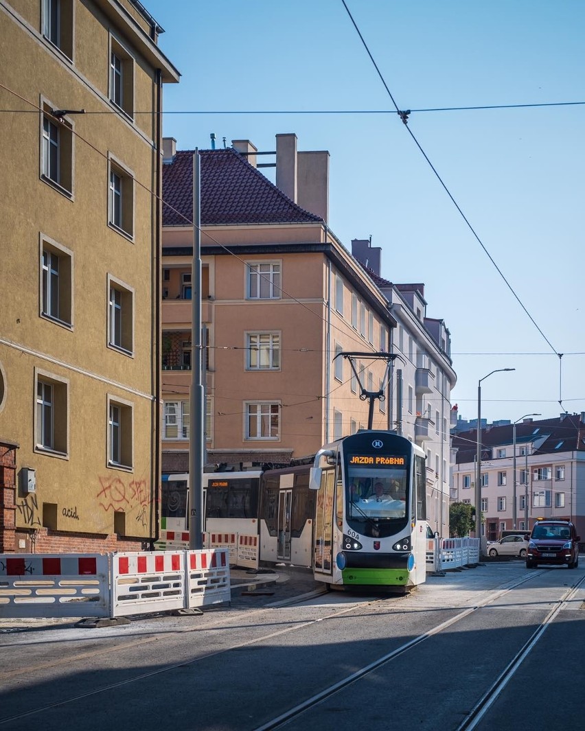 Próba generalna na torowisku na Niebuszewie i placu Rodła. Od poniedziałku zmiany! [ZDJĘCIA]