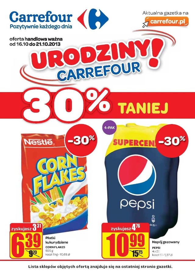 Gazetka Carrefour 16.10-21.10.2013 [AKTUALNA GAZETKA CARREFOUR - POBIERZ  PDF] | Dziennik Zachodni