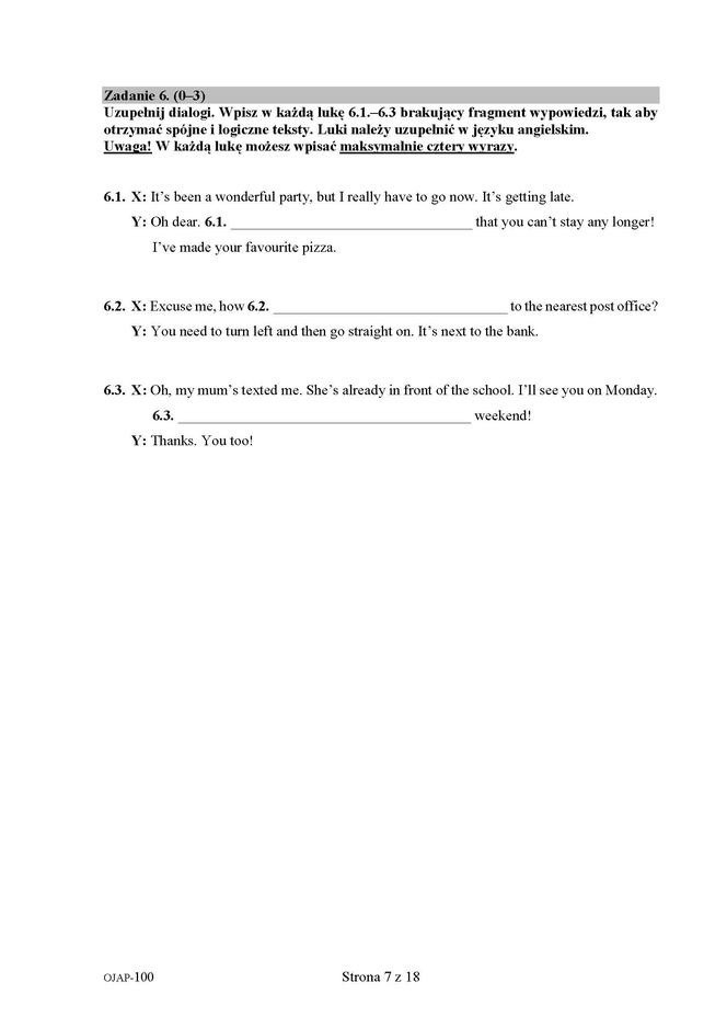 Próbny egzamin ósmoklasisty. Język angielski. Rozwiązane arkusze CKE. Pytania i odpowiedzi. Sprawdź, jak poszedł ci próbny egzamin  