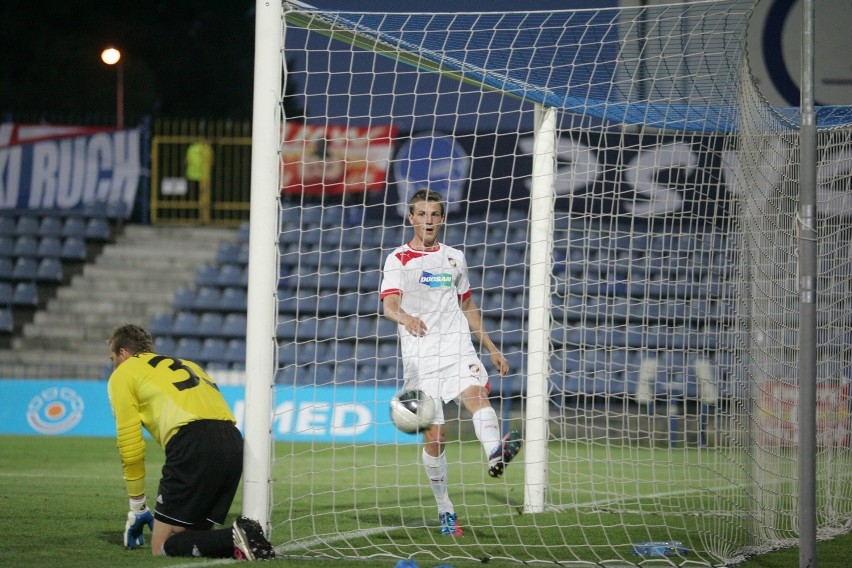 Ruch Chorzów - Victoria Pilzno 0:2. Zobacz, jak padła druga bramka [ZDJĘCIA]