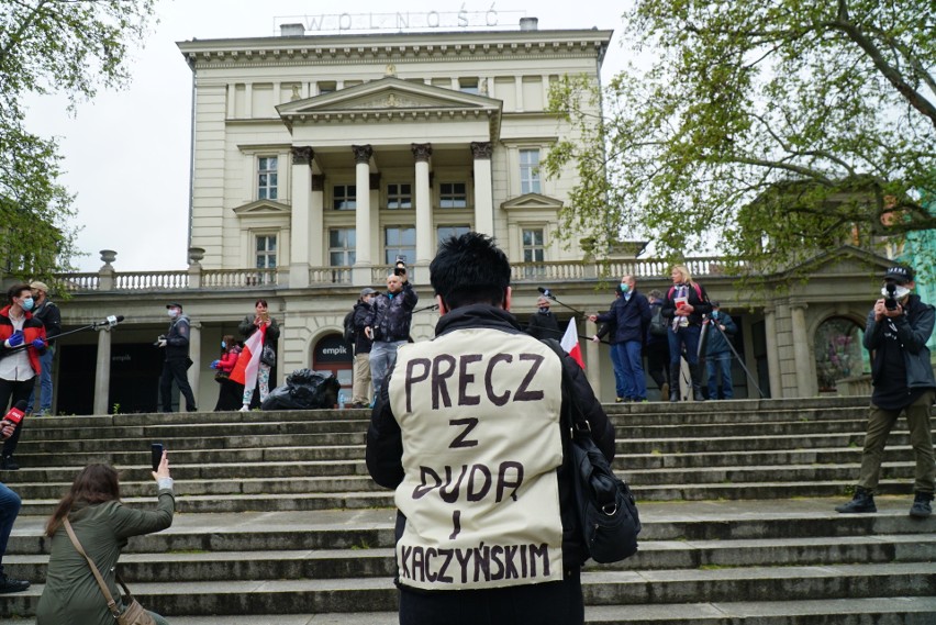 1 maja na placu Wolności w Poznaniu odbył się protest...
