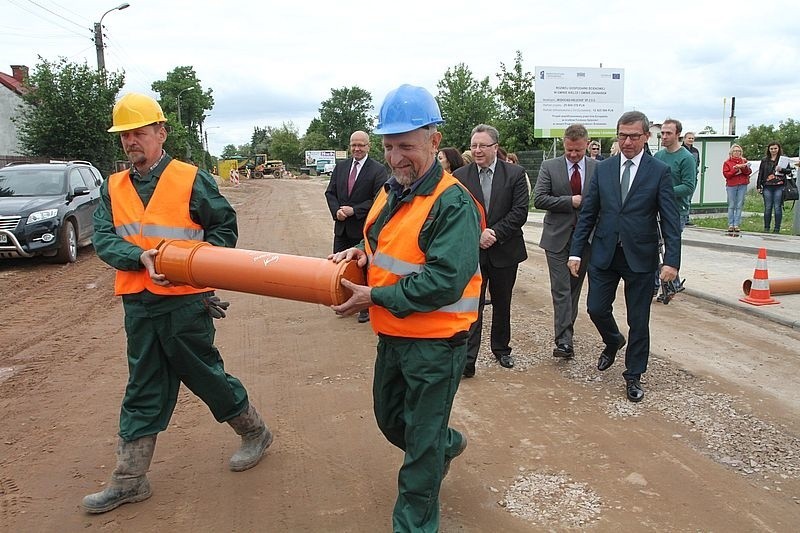 Budowa kanalizacji na ulicy Sandomierskiej