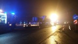 Wypadek w Kościelcu na DK 1 ZDJĘCIA Samochód z transportem wielkogabarytowym zabarykadował przejazd z Częstochowy na Warszawę