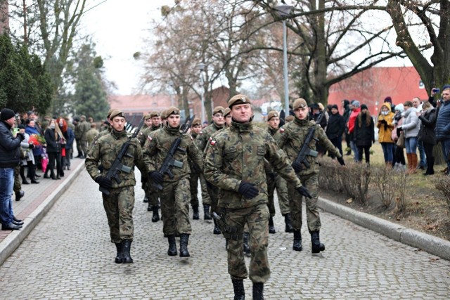 Żołnierze Wojsk Obrony Terytorialnej w Gliwicach złożyli przysięgę. Była to jedna z sześciu przysiąg WOT, jakie odbyły się w weekend 25-26 stycznia 2020 r.
