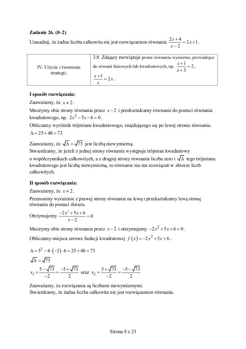 Próbna matura z matematyki ARKUSZE