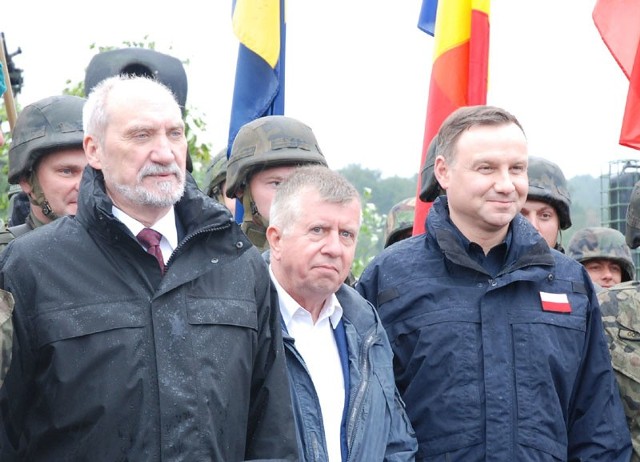 Andrzej Duda na poligonie w Drawsku Pomorskim.