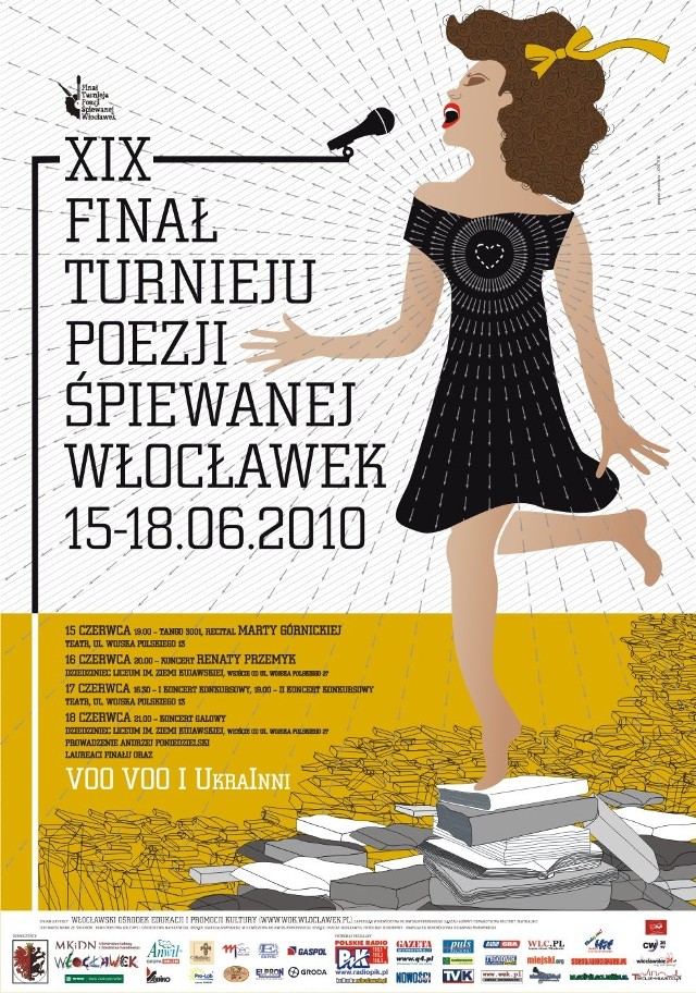 Plakat XIX Finału Turnieju Poezji Śpiewanej