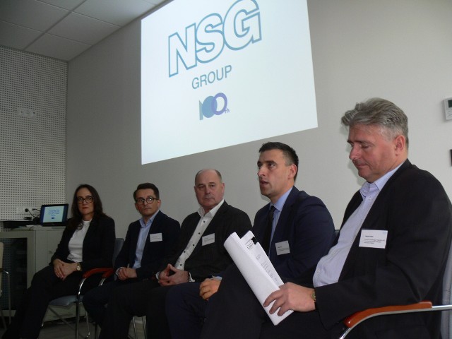 O rozwoju  spółki  NSG, nowych wyzwaniach i produkcji mówiono podczas konferencji w siedzibie spółki NSG w Sandomierzu.