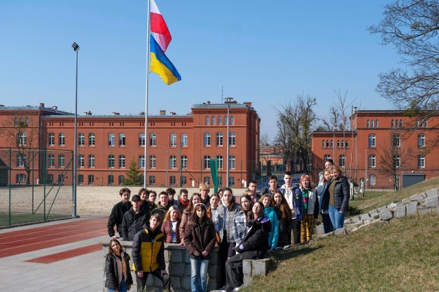 Klasa ukraińskich uczniów w toruńskim liceum
