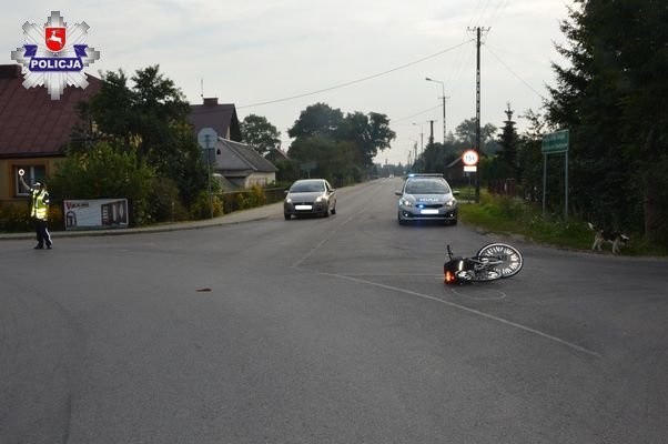 Piszczac: Kierowca audi potrącił rowerzystę i uciekł z miejsca zdarzenia