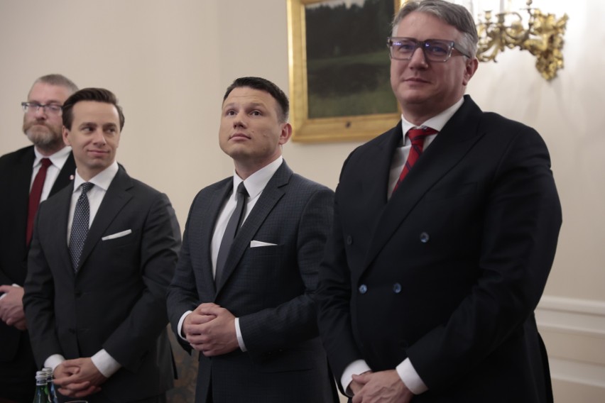 Konfederacja u prezydenta. To ostatnie ze spotkań Andrzeja Dudy z przedstawicielami partii