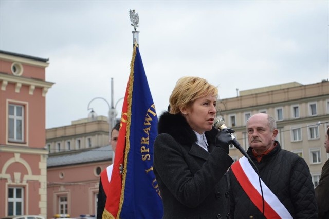 Jadwiga Wiśniewska, europarlamentarzystkaMarsz PiS-u w Częstochowie. Szli w obronie demokracji i wolnych mediów
