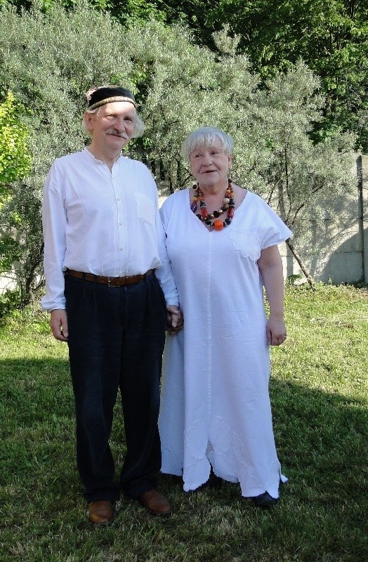 Arkadiusz Płoski z żoną Anną.
