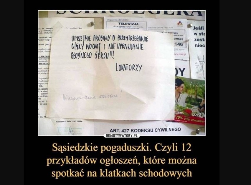 Oto listy od sąsiadów do sąsiadów! Wywieszane są w Łodzi na klatkach schodowych bloków, wieżowców z wielu bardzo dziwnych powodów