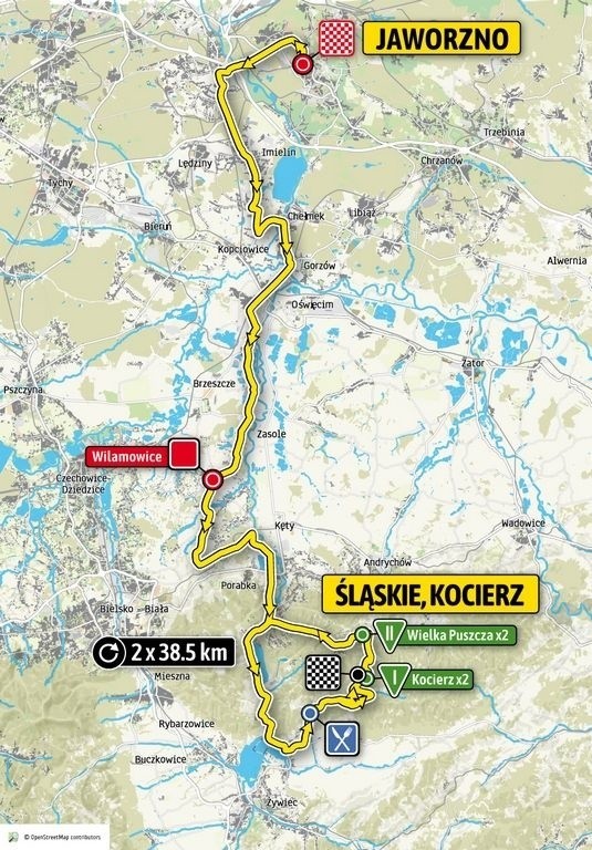 Tour de Pologne 2019 na Śląsku TRASA ETAPY MAPKI Zobaczcie trasy wyścigu kolarskiego TdP 2019