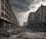 Jak będą wyglądać Katowice po apokalipsie? Przed Halloween sztuczna inteligencja pokazała zniszczone ulice i budynki