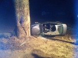 Kierowca audi nie żyje. Ukrainiec uderzył w drzewo w Bajerzu [zdjęcia]