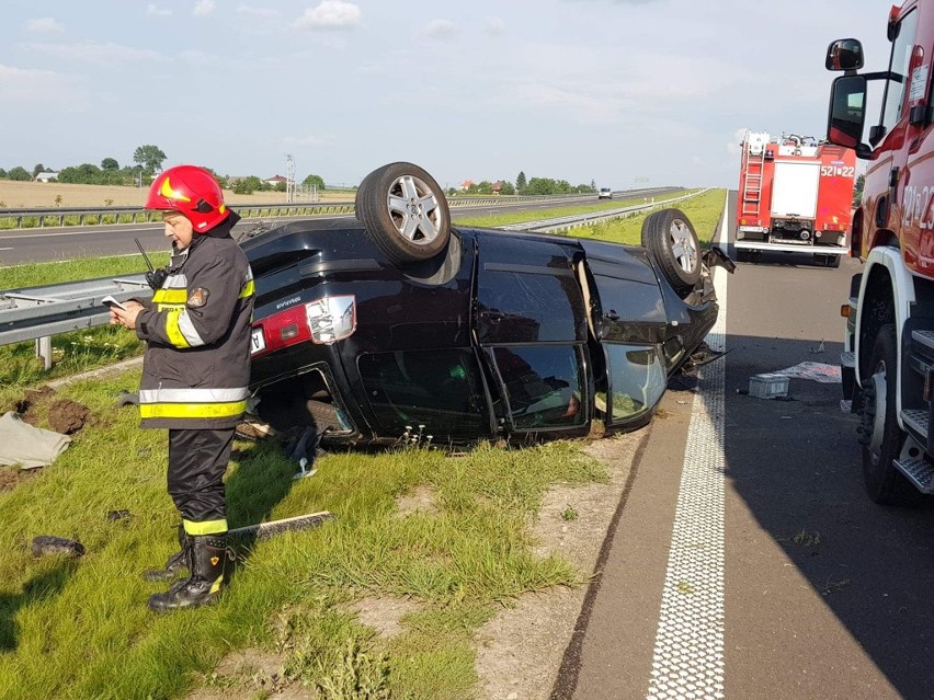 Na autostradzie A4 w pow. przeworskim, w kierunku na...