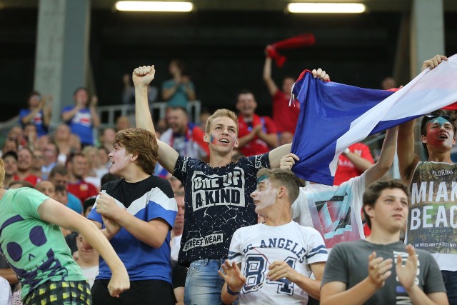 Podczas meczu Czechy - Dania atmosfera na trybunach była wspaniała