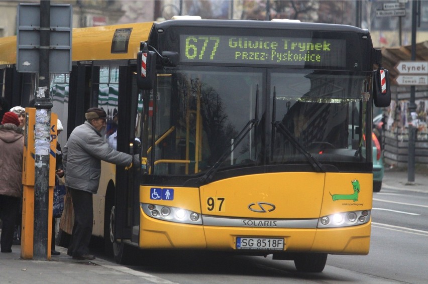 Pomysł pomalowania autobusów KZK GOP w żółto-niebieskie...