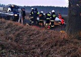 Tragiczny wypadek w Bobrownikach. Jedna osoba nie żyje, dwie są ranne