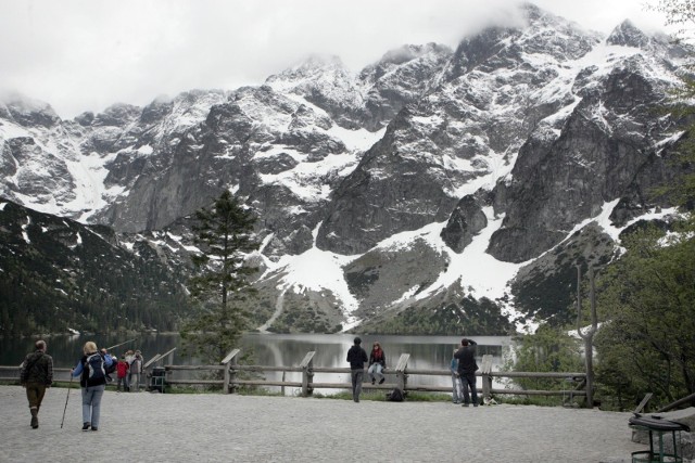 30.05.2009 zakopane n/z  morskie oko  schronisko tatry gory gora turysta turysci wspinaczka kosodrzewina fot. marcin makowka / polskapresse gazeta krakowska