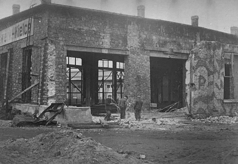 Parowozownia w styczniu 1945