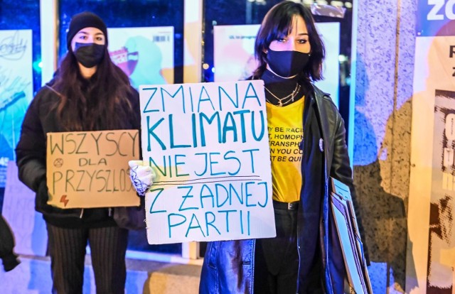 Dzień przed unijnym szczytem w Gdańsku odbył się protest ruchów klimatycznych 9.12.2020