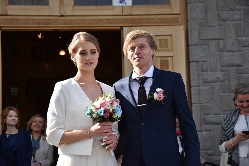 Marta i Dawid Kubacki w dniu ślubu