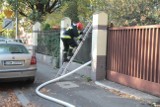 Pożar na terenie przedszkola w centrum Wrocławia