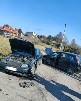 Wypadek w gminie Zabierzów. Zderzyły się dwa samochody osobowe