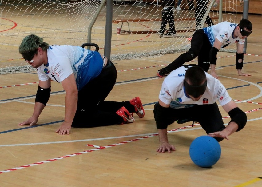 Puchar Polski w goalballu rozegrano w hali sportowej SP 35 w...