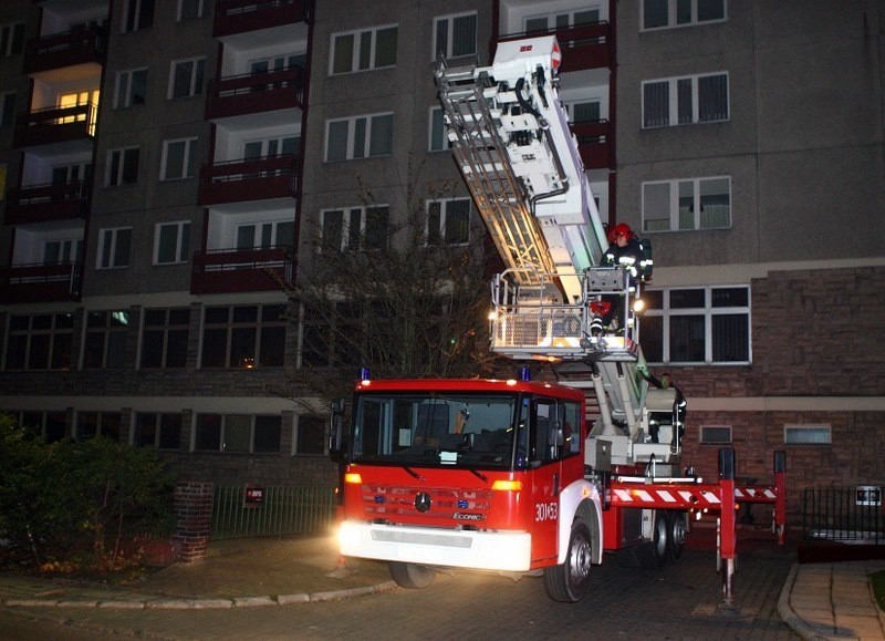 Pożar wieżowca przy Cyryla i Metodego w Szczecinie