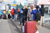 Pierwszy dzień kontroli granicznych w Słubicach. Na moście niewielka kolejka. Rodacy wracają do kraju z walizkami