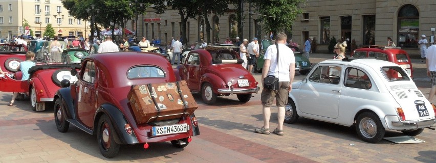 Topolino - parada fiatów w Tychach