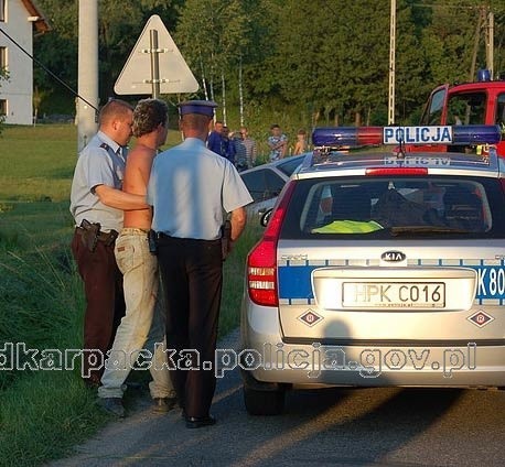 Sprawca wypadku jest już w rękach policji.