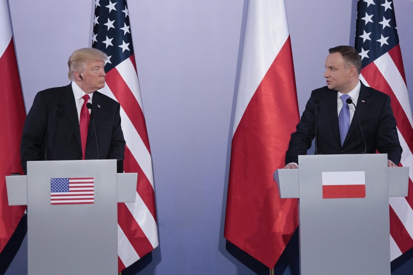Wizyta Donalda Trumpa w Warszawie w 2017 roku.