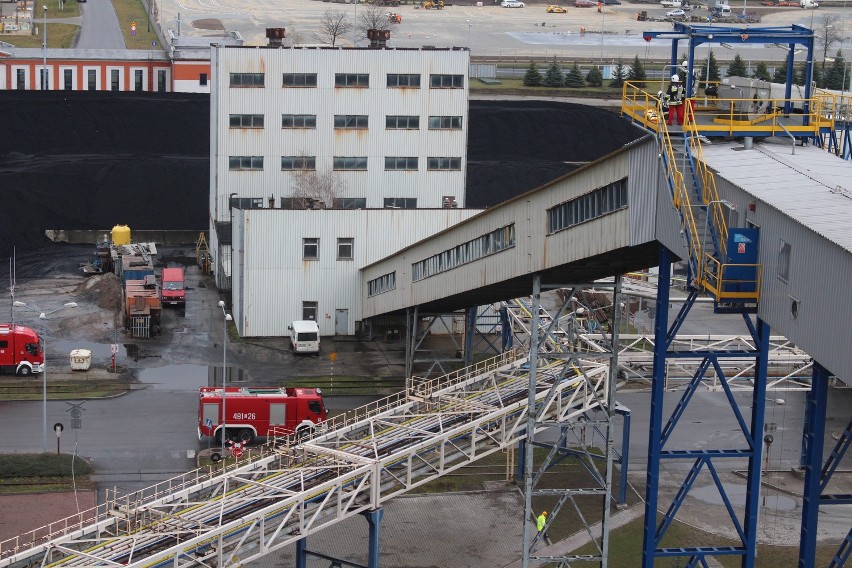 Ćwiczenia strażaków na terenie Elektrowni Jaworzno III [ZDJĘCIA + WIDEO]