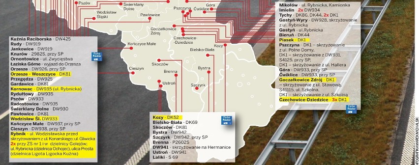 Fotoradary na Śląsku. Nowa mapa [ZOBACZ, GDZIE CIĘ ZŁAPIĄ]