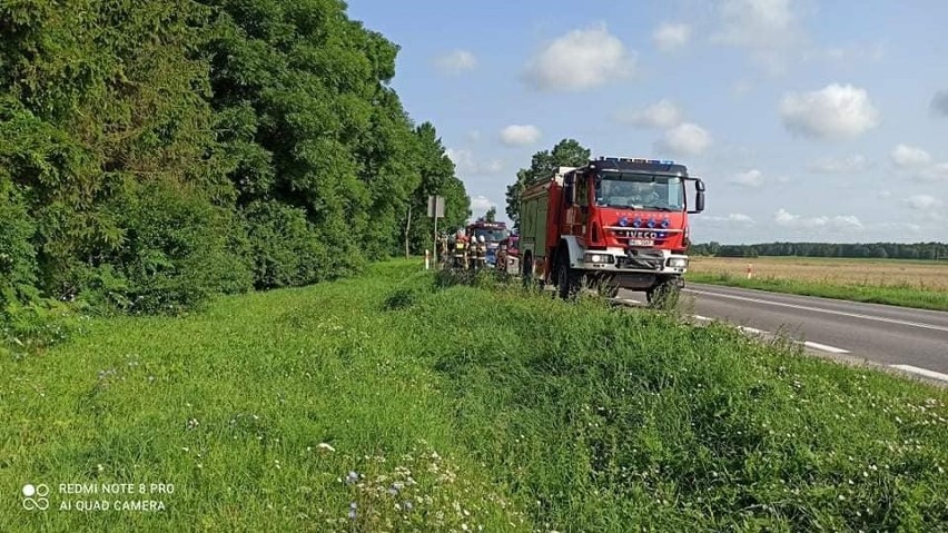 Bobry. Zderzenie samochodu osobowego z ciężarowym na trasie Ełk – Grajewo